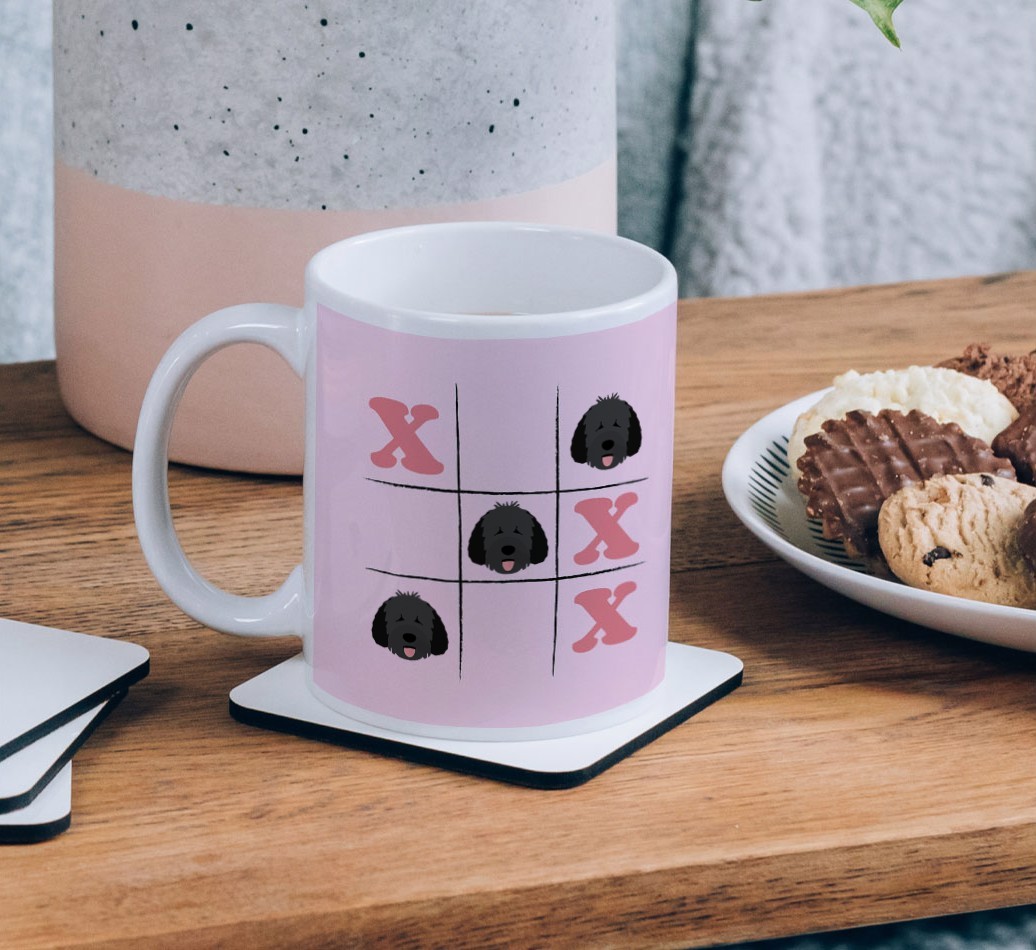 Noughts and Crosses: Personalised {breedFullName} Mug