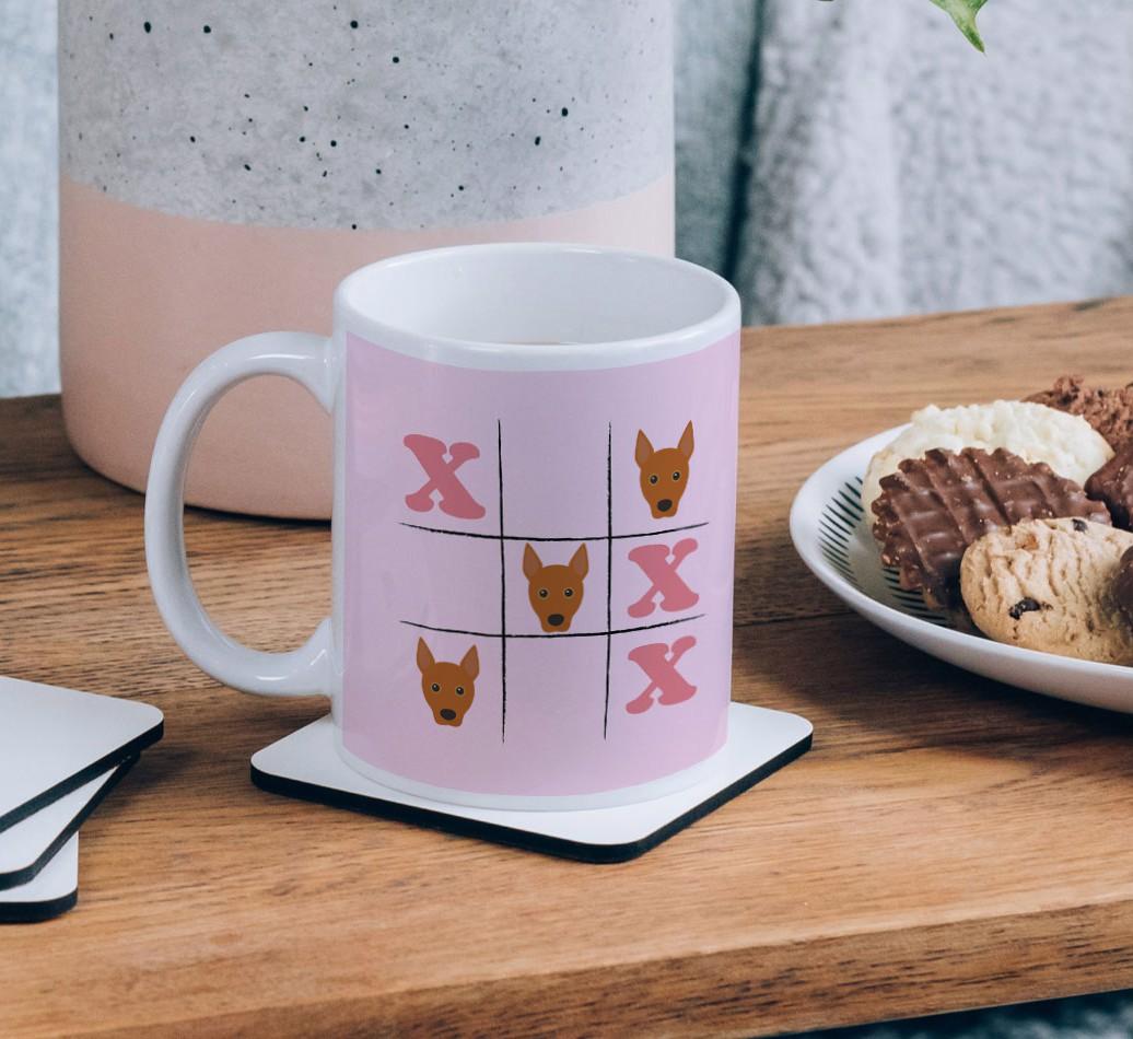 Noughts and Crosses: Personalised {breedFullName} Mug