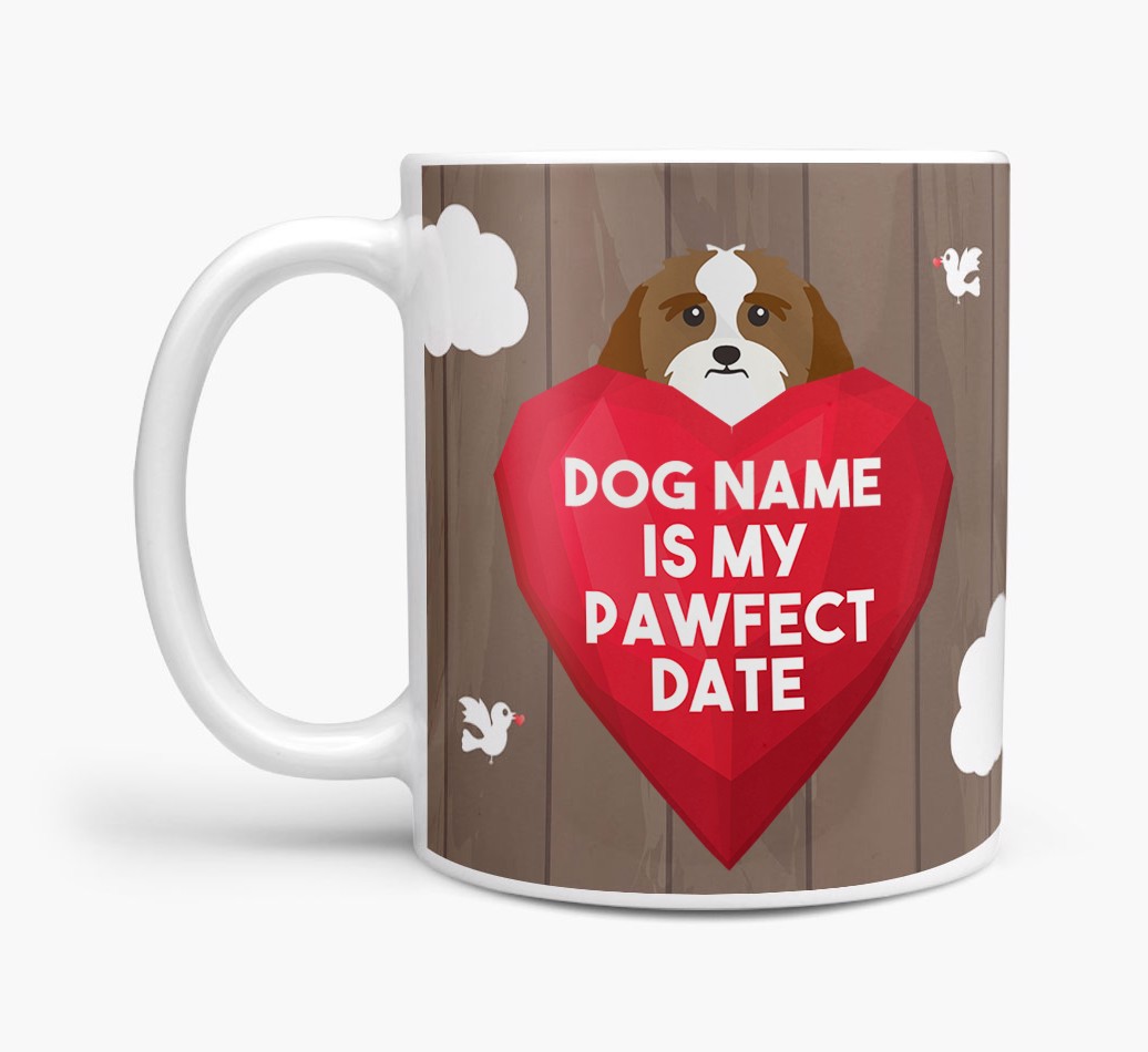 'Pawfect Date' - Personalised {breedFullName} Mug