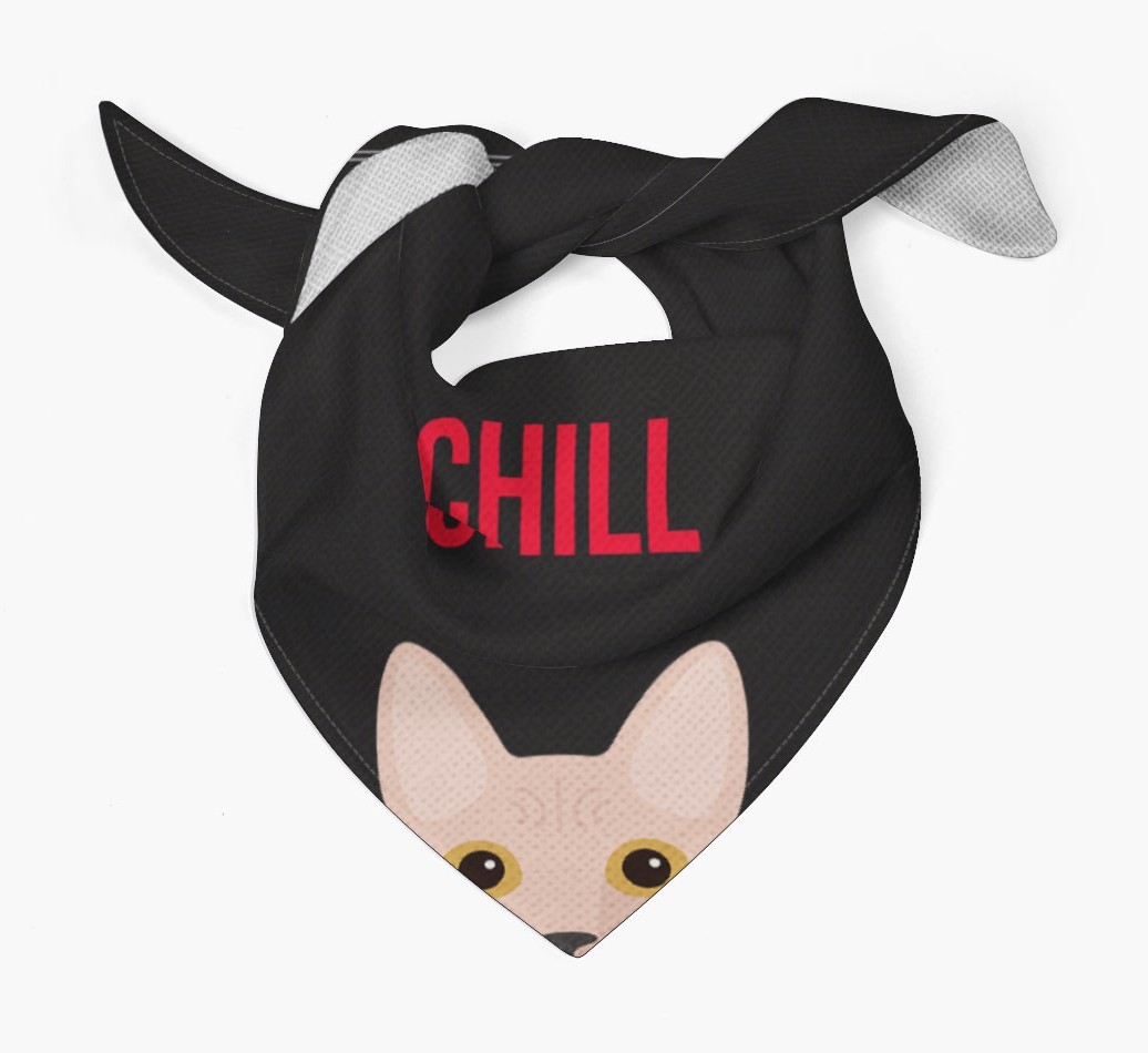 'Chill' - Personalised {breedCommonName} Bandana