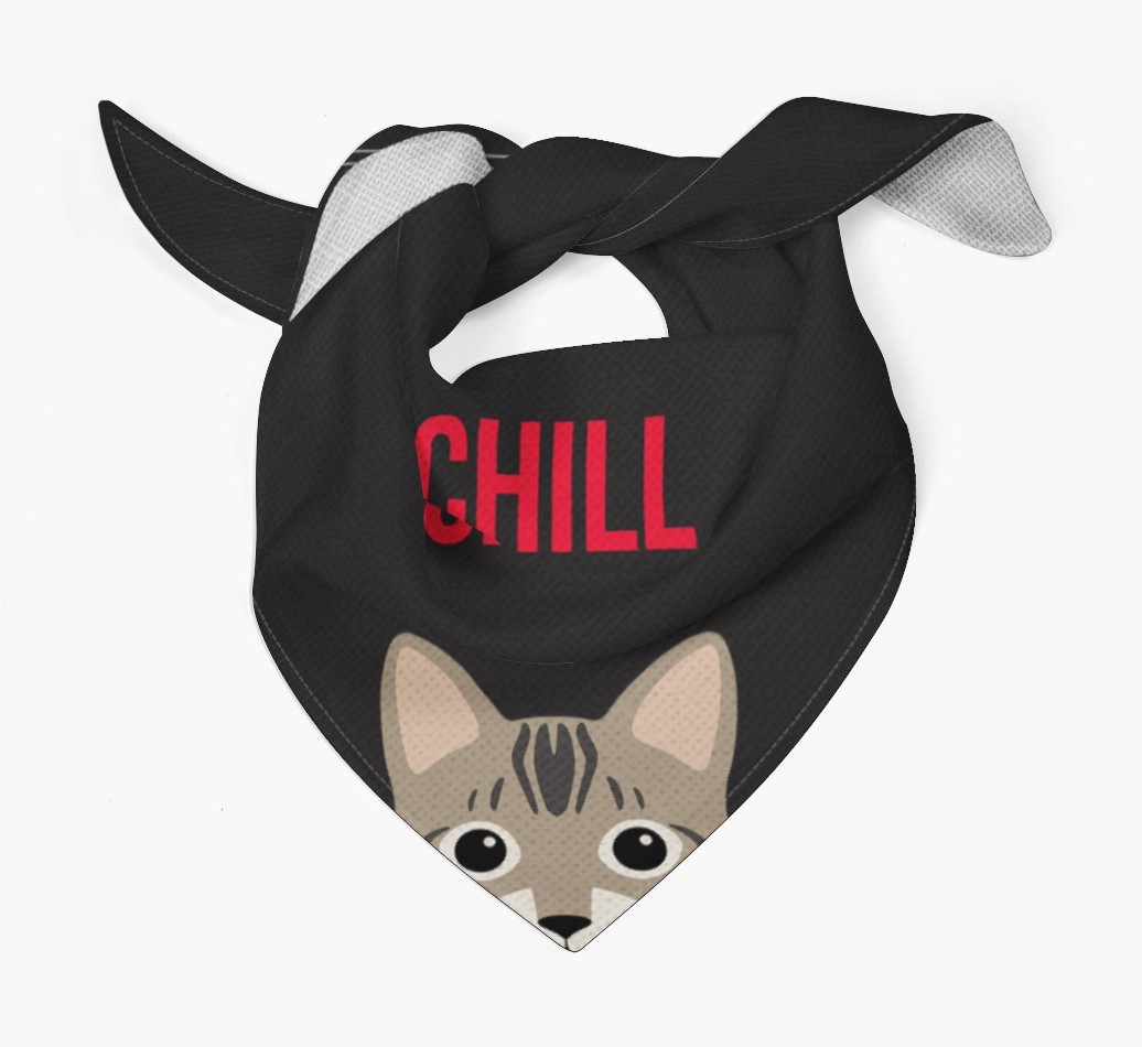 'Chill' - Personalised {breedCommonName} Bandana