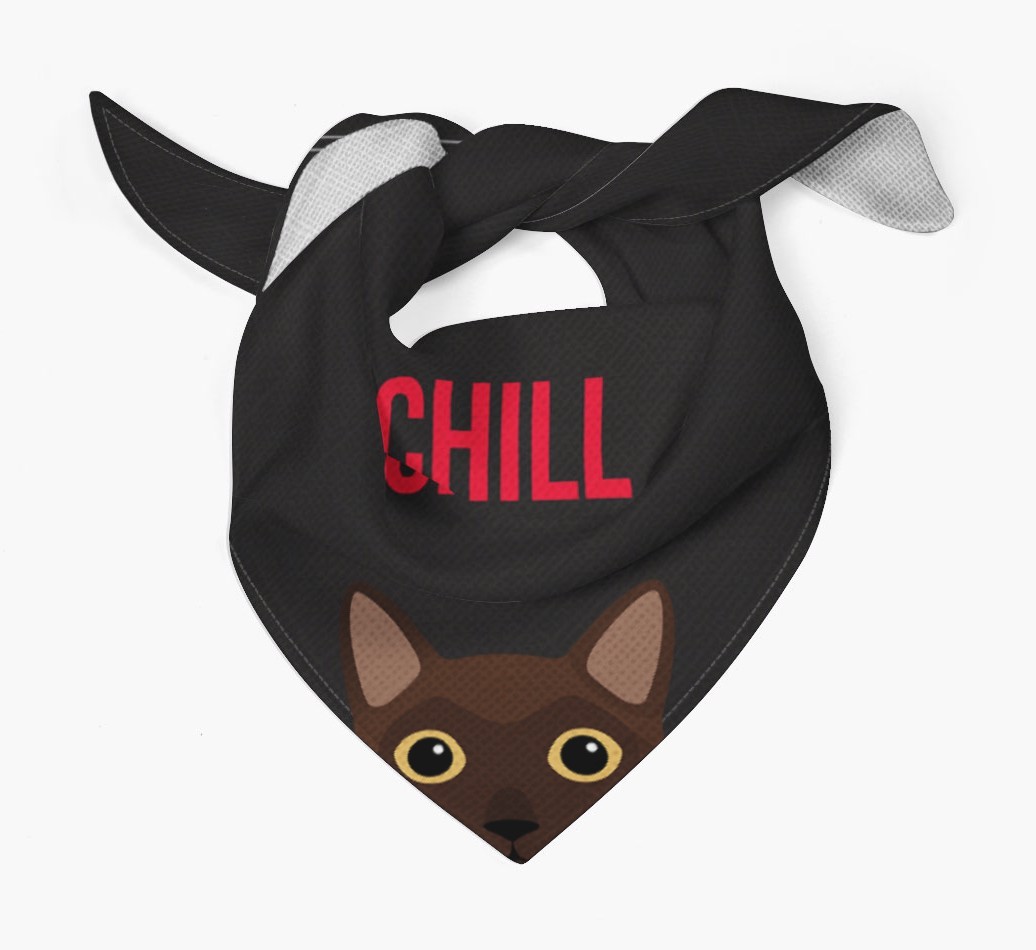 'Chill' - Personalised {breedCommonName} Bandana