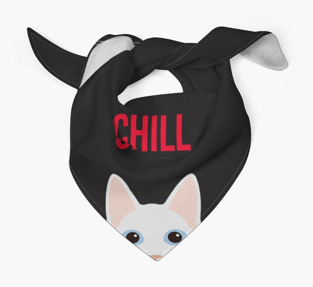 'Chill' - Personalised {breedCommonName} Bandana