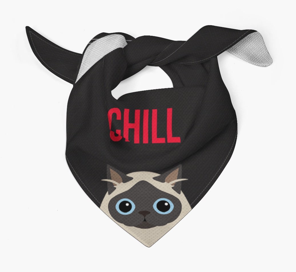 'Chill' - Personalised {breedCommonName} Bandana