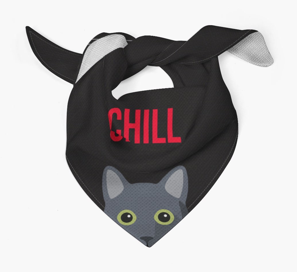 'Chill' - Personalised {breedCommonName} Bandana