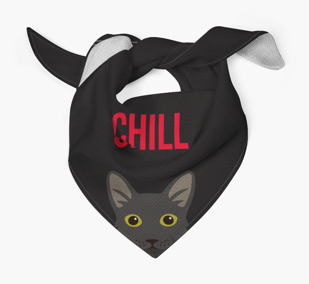 'Chill' - Personalised {breedCommonName} Bandana