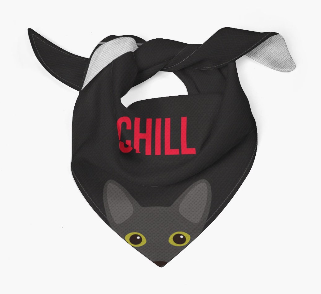 'Chill' - Personalised {breedCommonName} Bandana