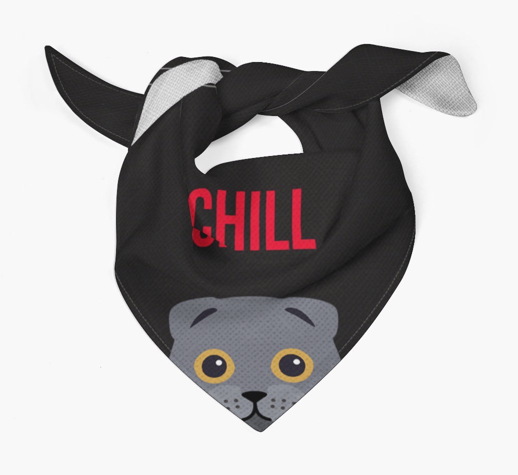 'Chill' - Personalised {breedCommonName} Bandana