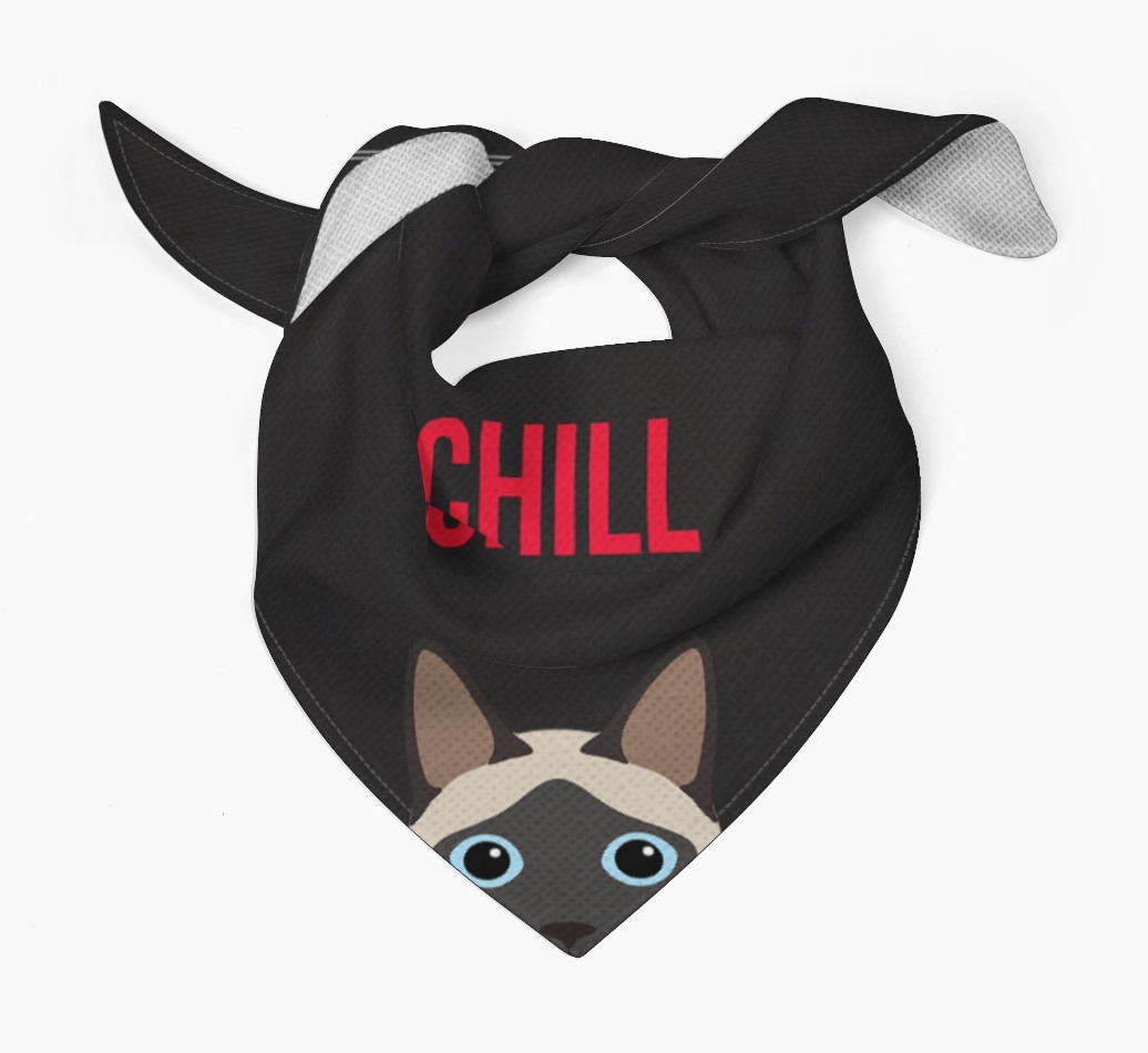 'Chill' - Personalised {breedCommonName} Bandana