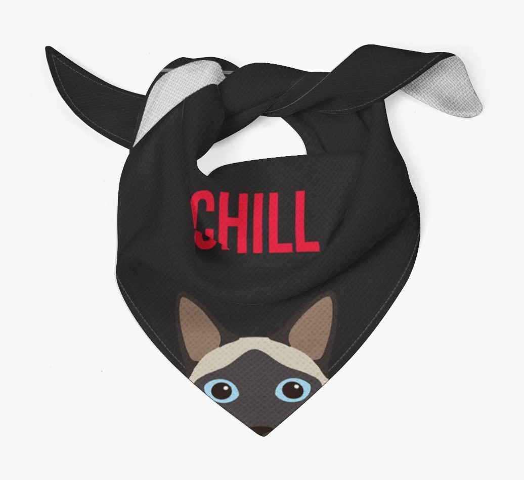 'Chill' - Personalised {breedCommonName} Bandana