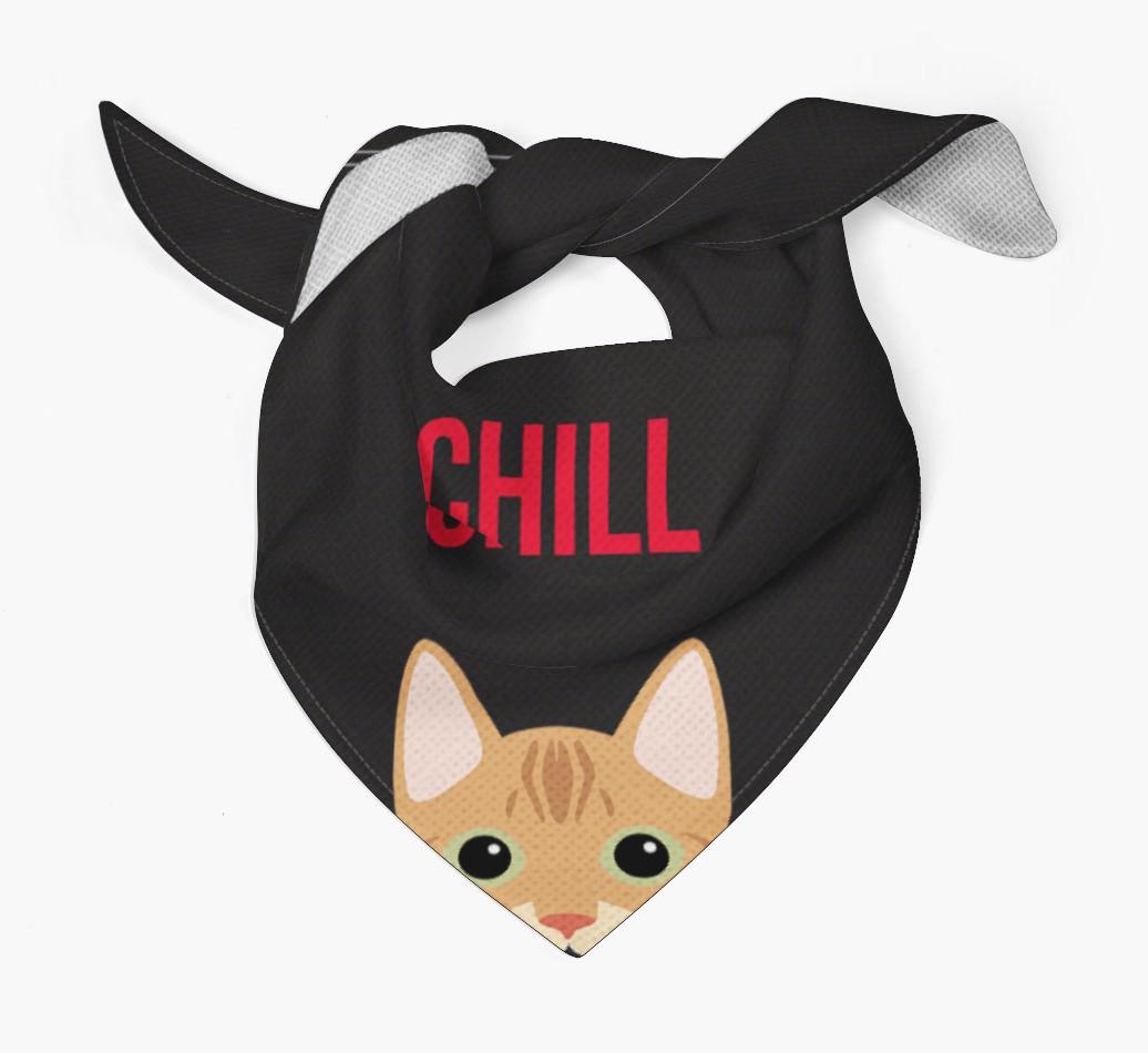 'Chill' - Personalized {breedCommonName} Bandana