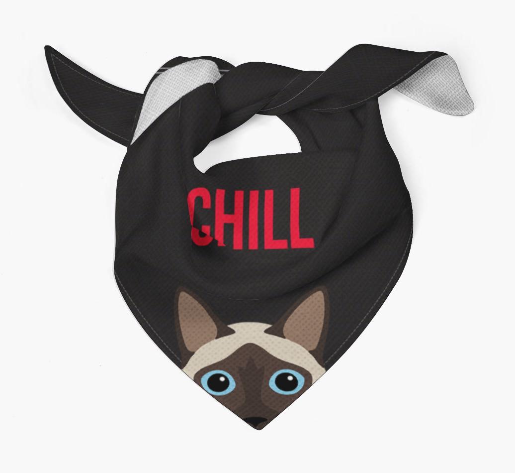 'Chill' - Personalized {breedCommonName} Bandana