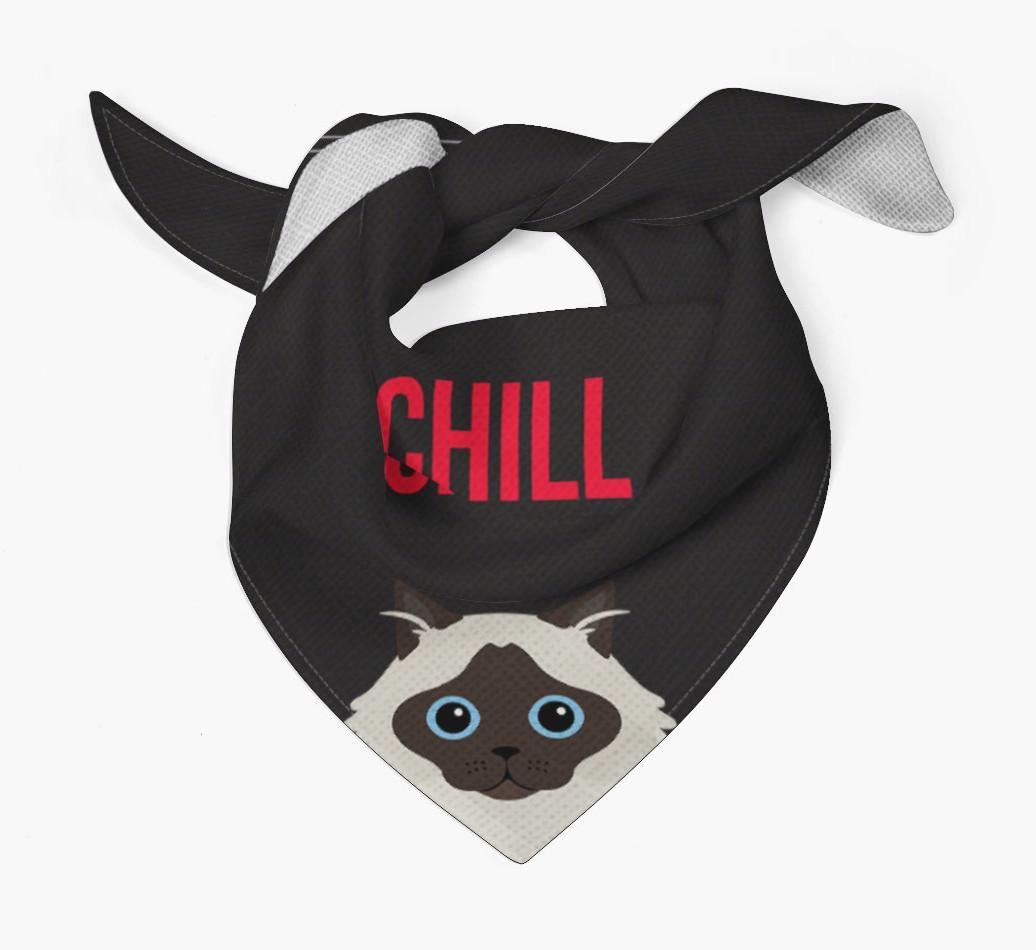'Chill' - Personalized {breedCommonName} Bandana