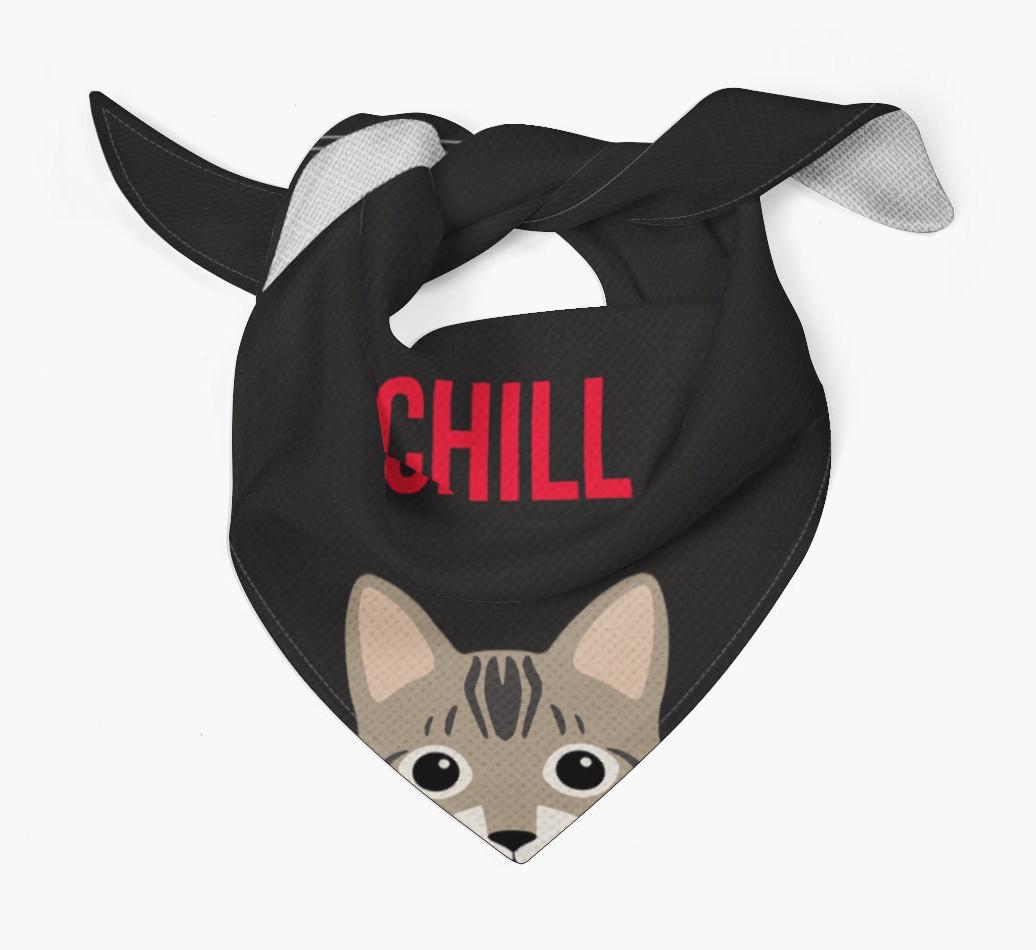 'Chill' - Personalized {breedCommonName} Bandana