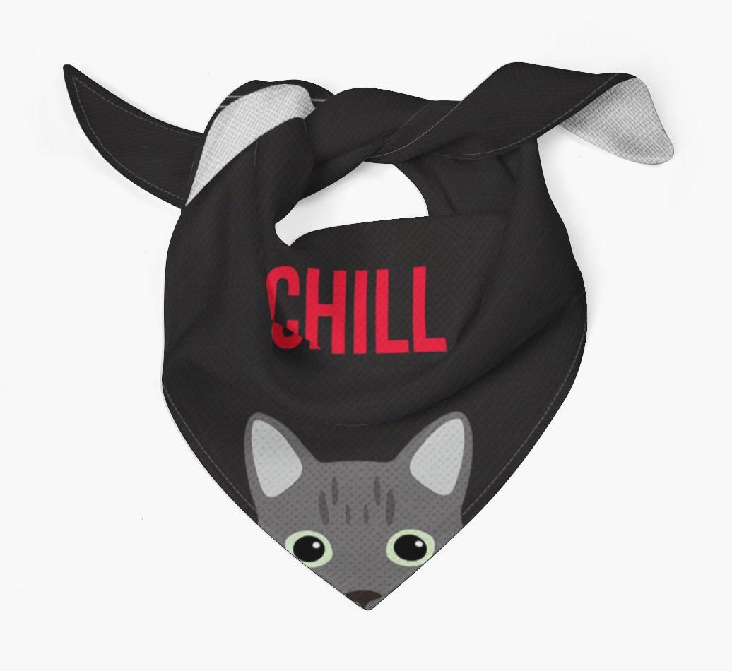 'Chill' - Personalized {breedCommonName} Bandana
