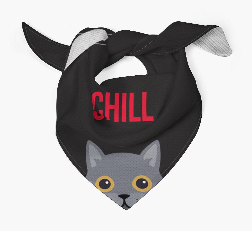 'Chill' - Personalized {breedCommonName} Bandana