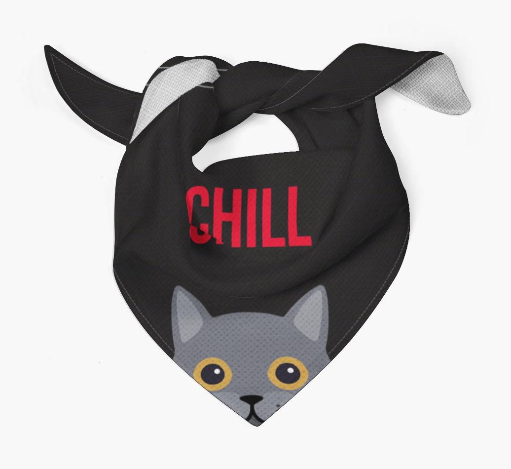'Chill' - Personalized {breedCommonName} Bandana