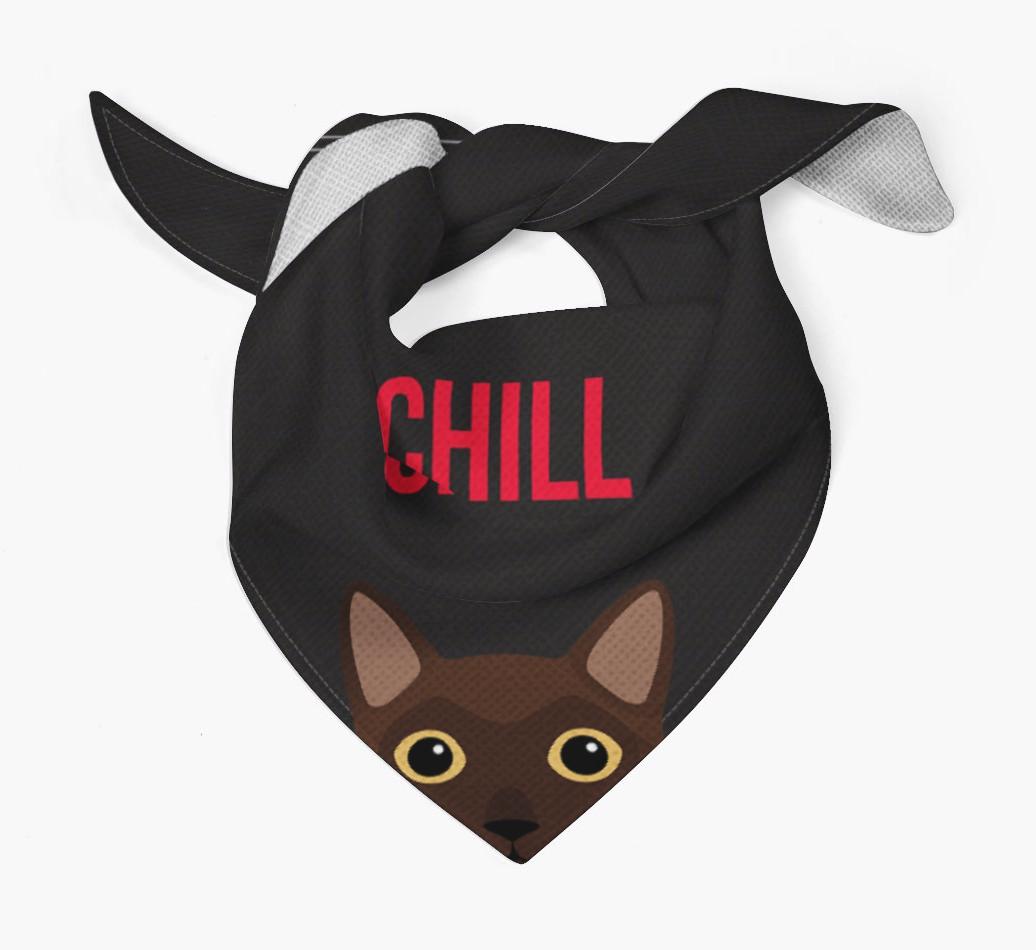 'Chill' - Personalized {breedCommonName} Bandana
