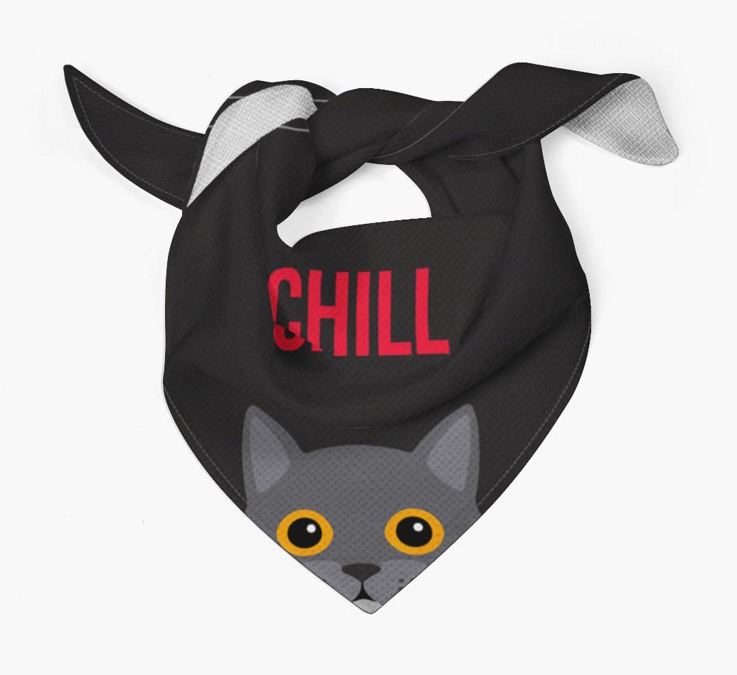'Chill' - Personalized {breedCommonName} Bandana