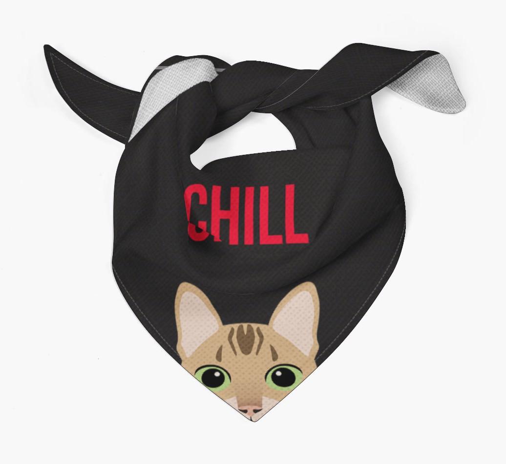 'Chill' - Personalized {breedCommonName} Bandana
