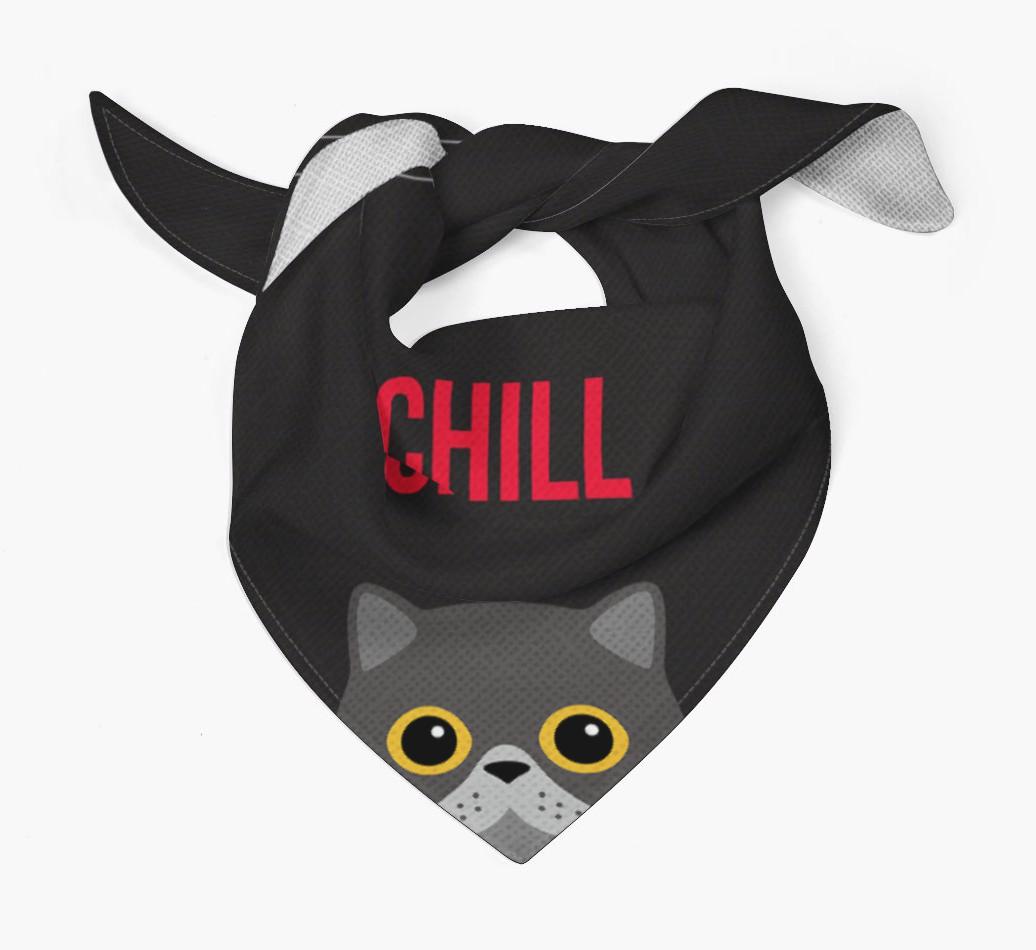 'Chill' - Personalized {breedCommonName} Bandana