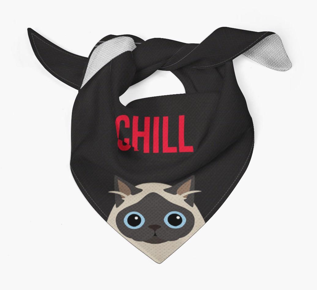'Chill' - Personalized {breedCommonName} Bandana