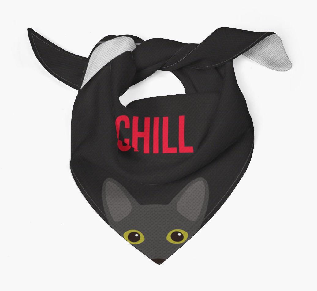 'Chill' - Personalized {breedCommonName} Bandana