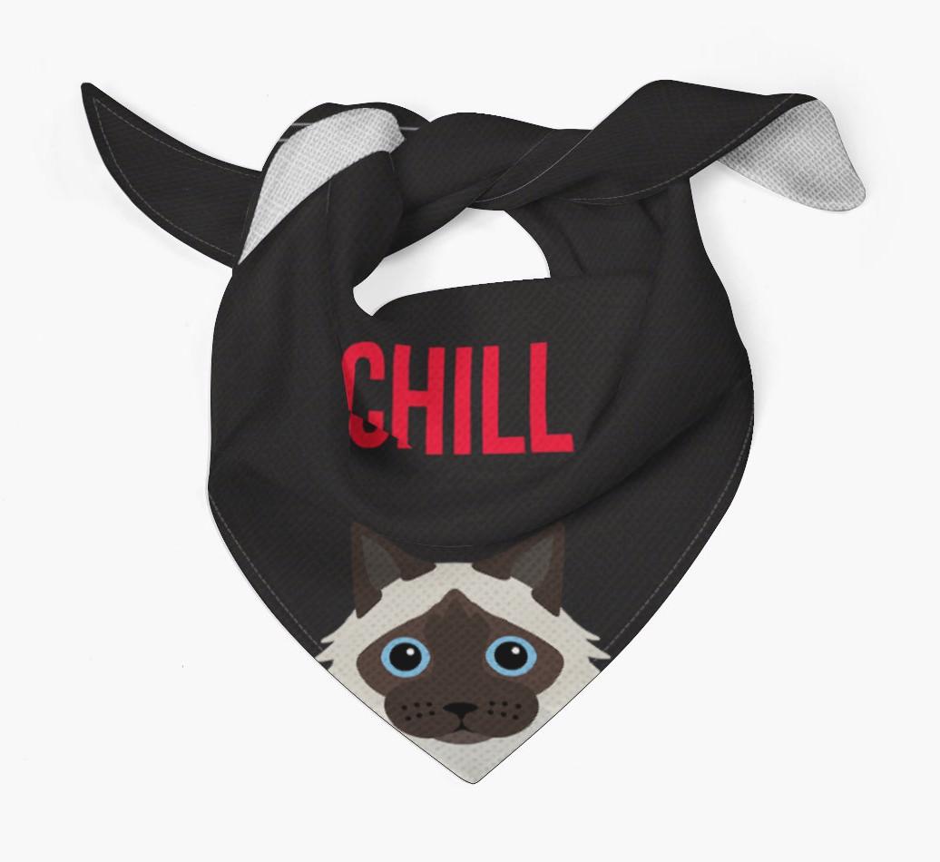 'Chill' - Personalized {breedCommonName} Bandana