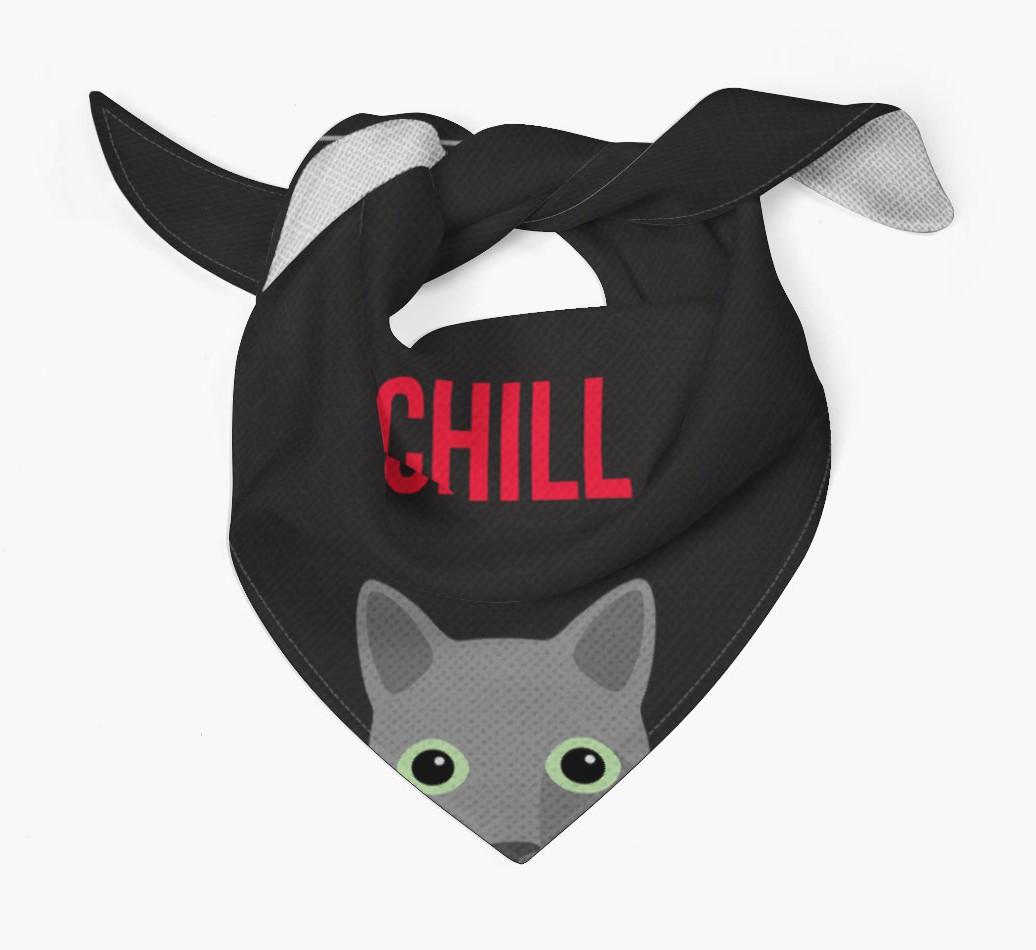 'Chill' - Personalized {breedCommonName} Bandana