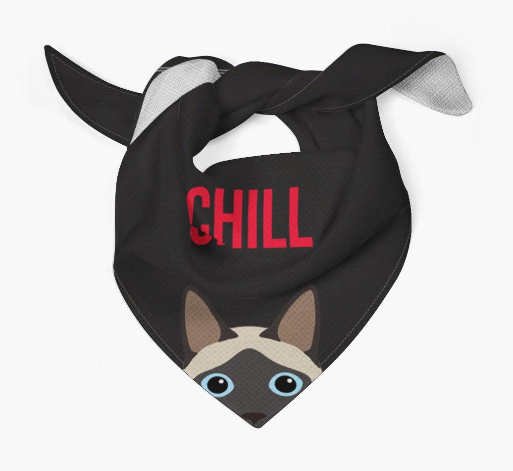 'Chill' - Personalized {breedCommonName} Bandana