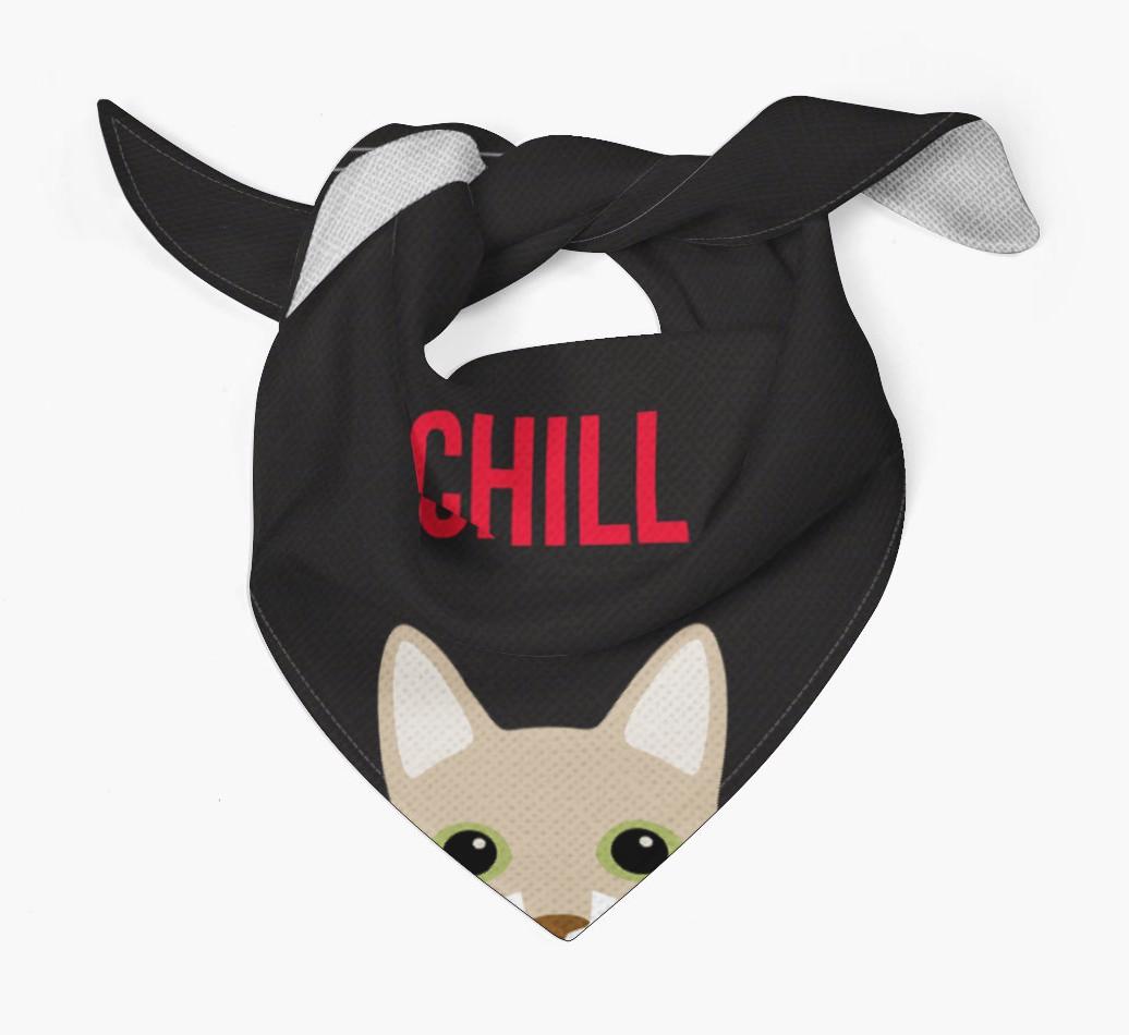 'Chill' - Personalized {breedCommonName} Bandana