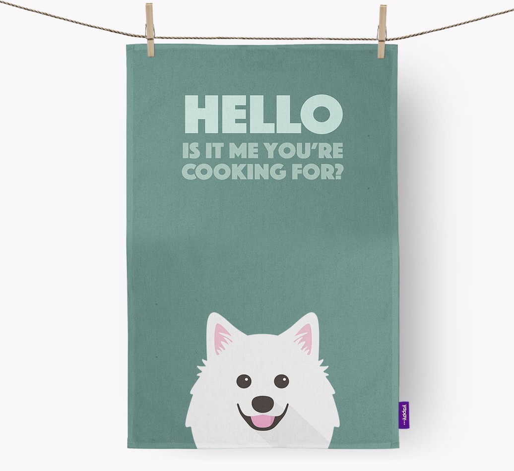 'Cooking For' - Personalised {breedFullName} Tea Towel