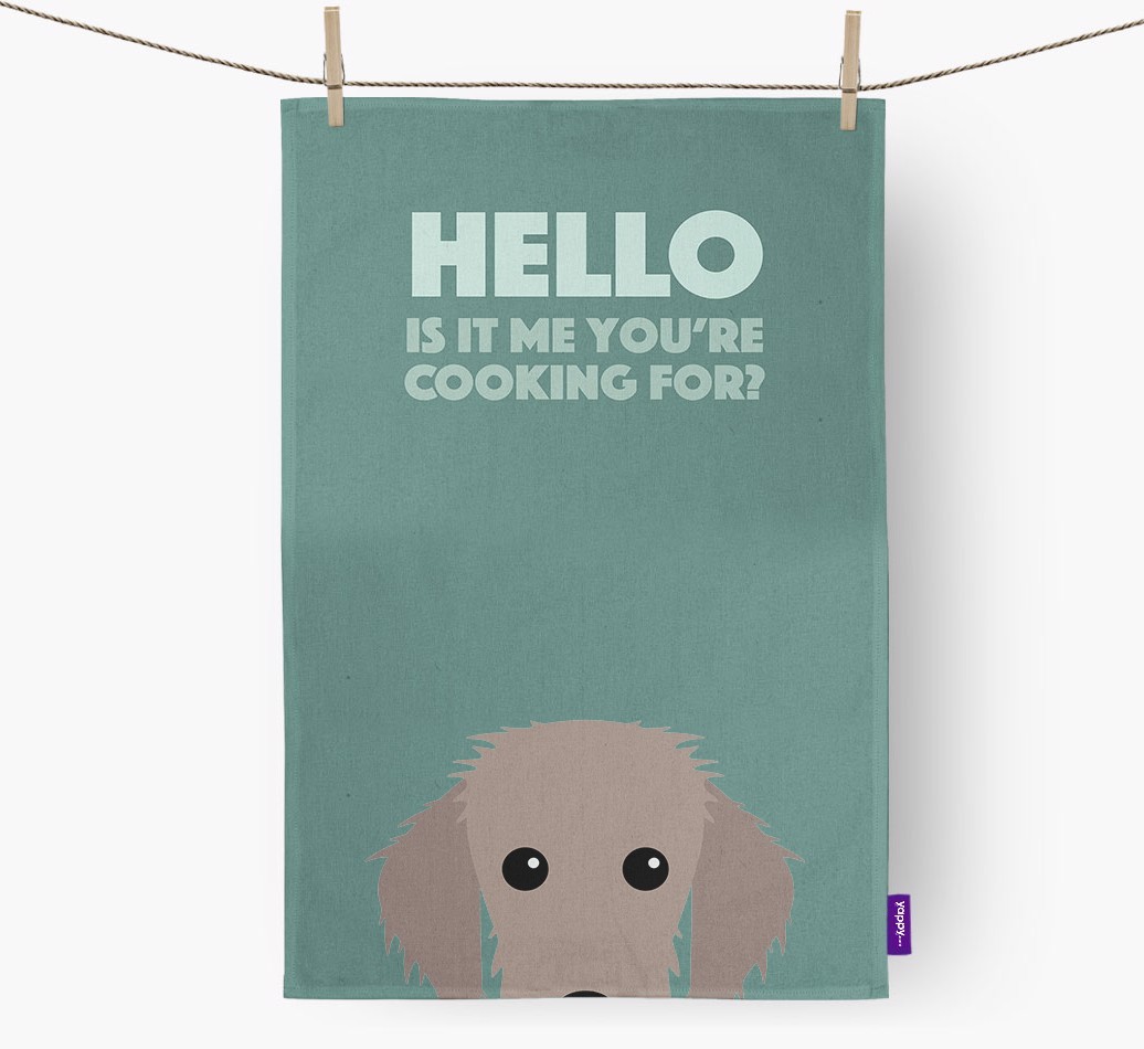 'Cooking For' - Personalized {breedFullName} Dish Towel