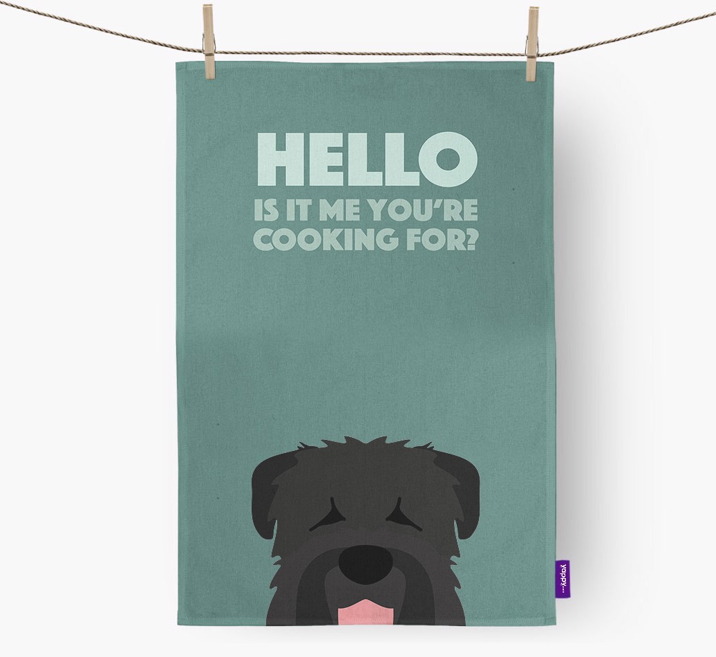'Cooking For' - Personalized {breedFullName} Dish Towel