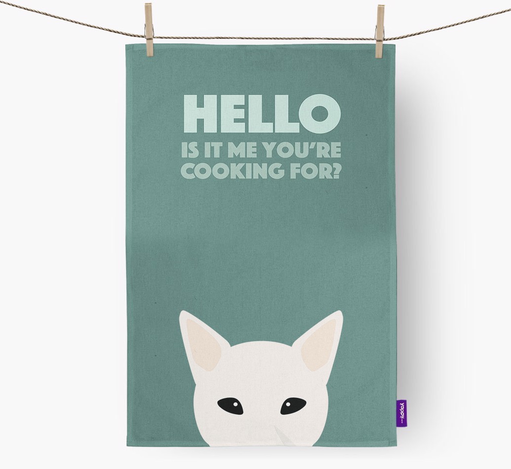 'Cooking For' - Personalized {breedFullName} Dish Towel