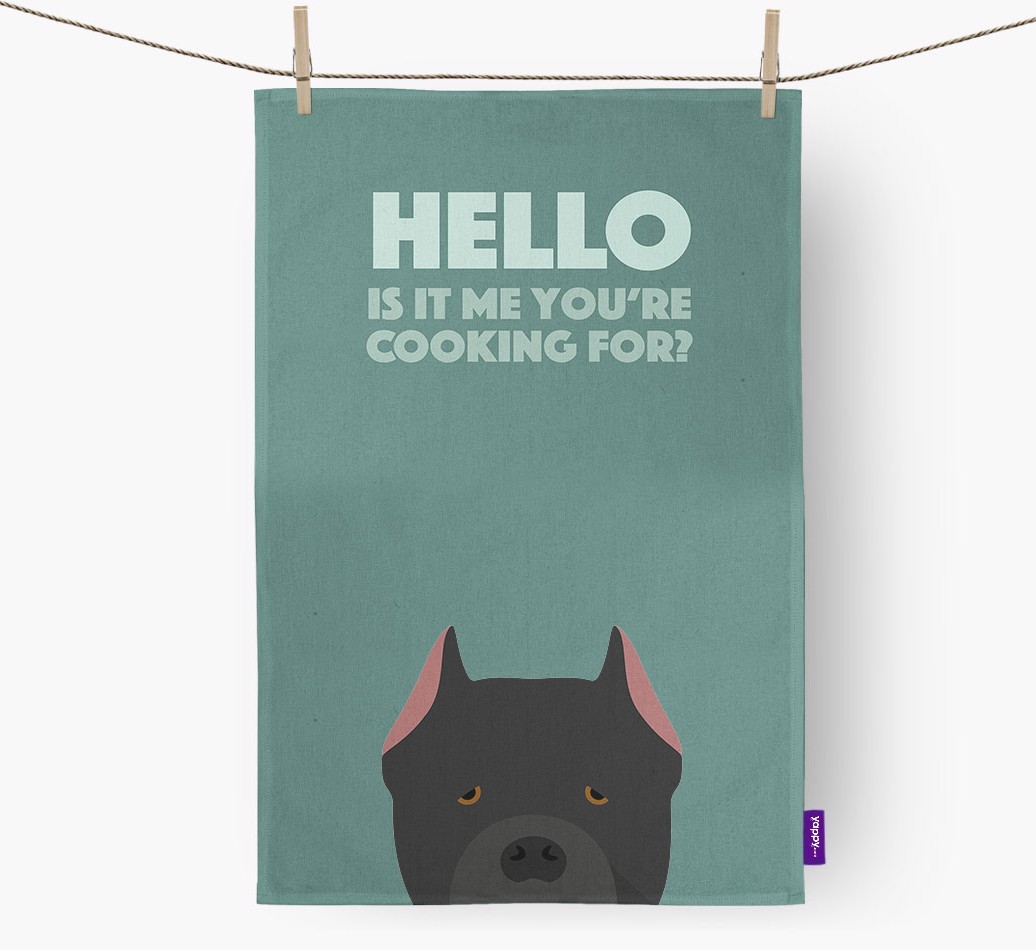 'Cooking For' - Personalized {breedFullName} Dish Towel