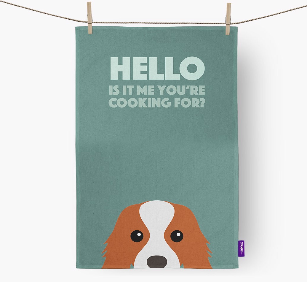'Cooking For' - Personalized {breedFullName} Dish Towel