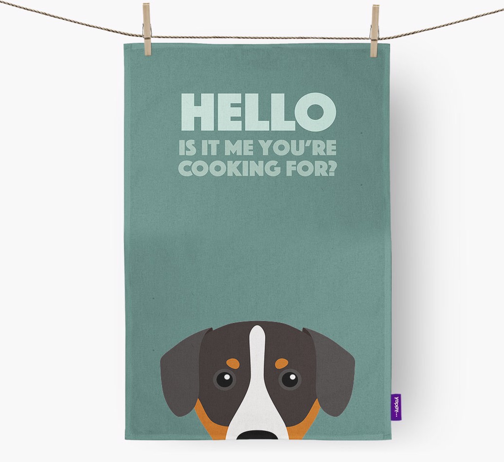 'Cooking For' - Personalized {breedFullName} Dish Towel