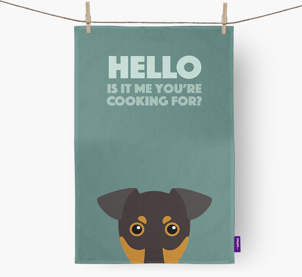 'Cooking For' - Personalized {breedFullName} Dish Towel