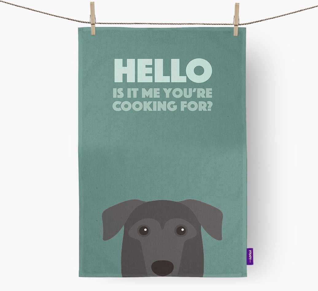 'Cooking For' - Personalized {breedFullName} Dish Towel