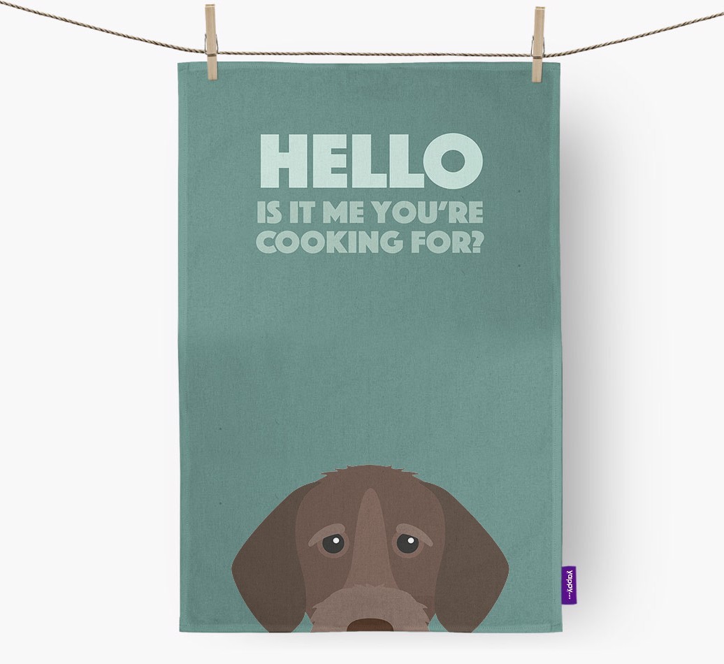 'Cooking For' - Personalised {breedFullName} Tea Towel