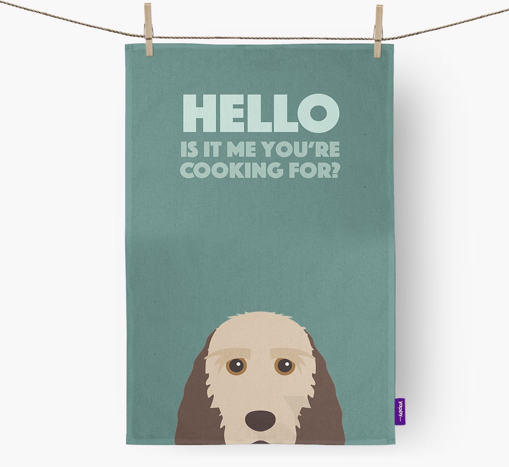 'Cooking For' - Personalised {breedFullName} Tea Towel