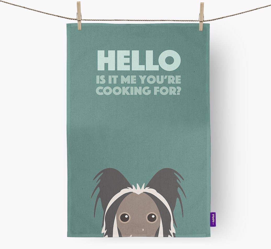 'Cooking For' - Personalised {breedFullName} Tea Towel