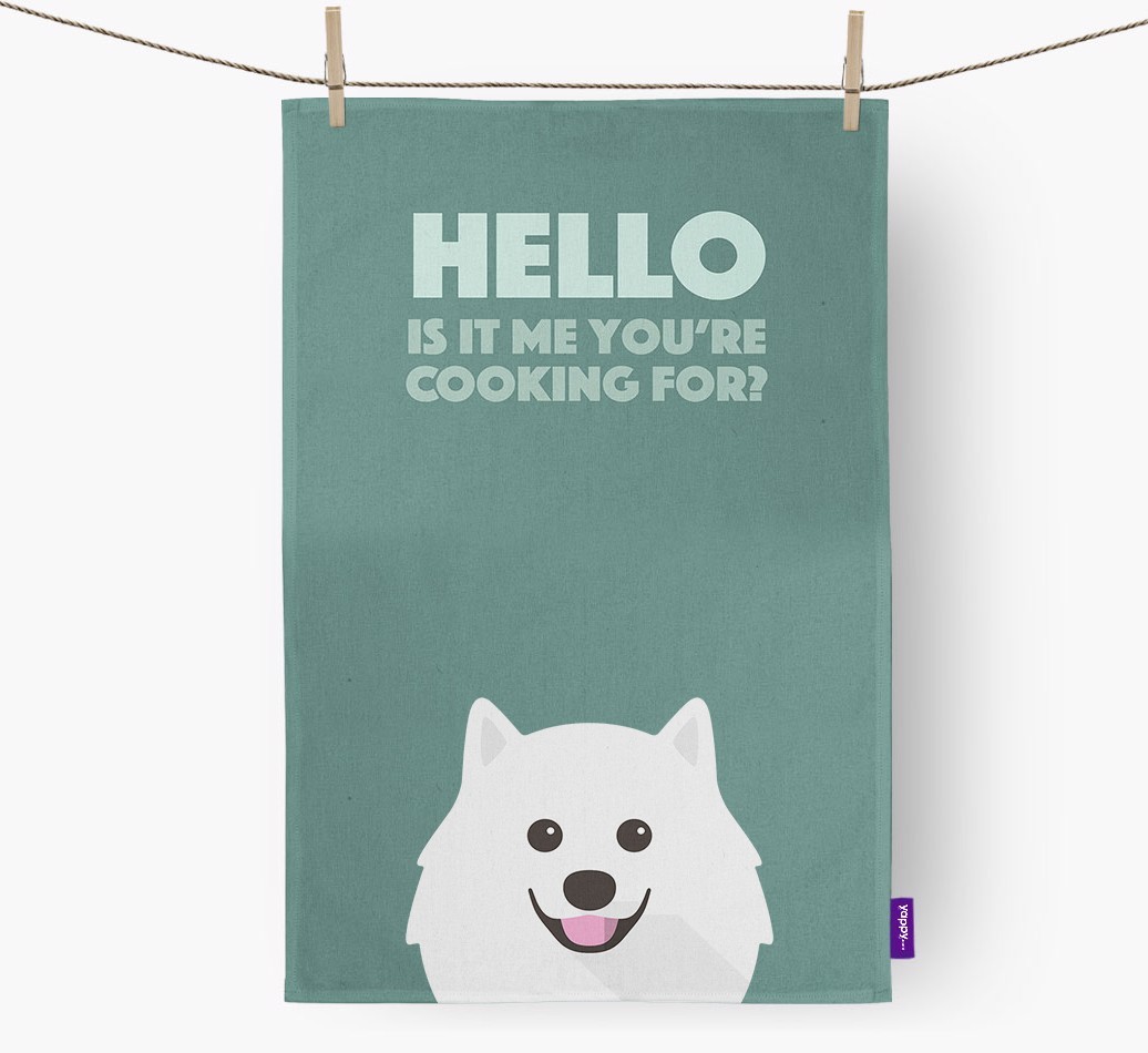'Cooking For' - Personalised {breedFullName} Tea Towel
