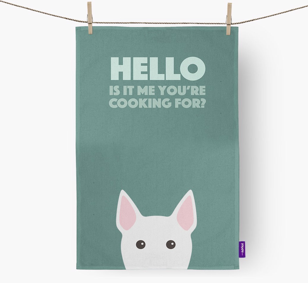 'Cooking For' - Personalized {breedFullName} Dish Towel