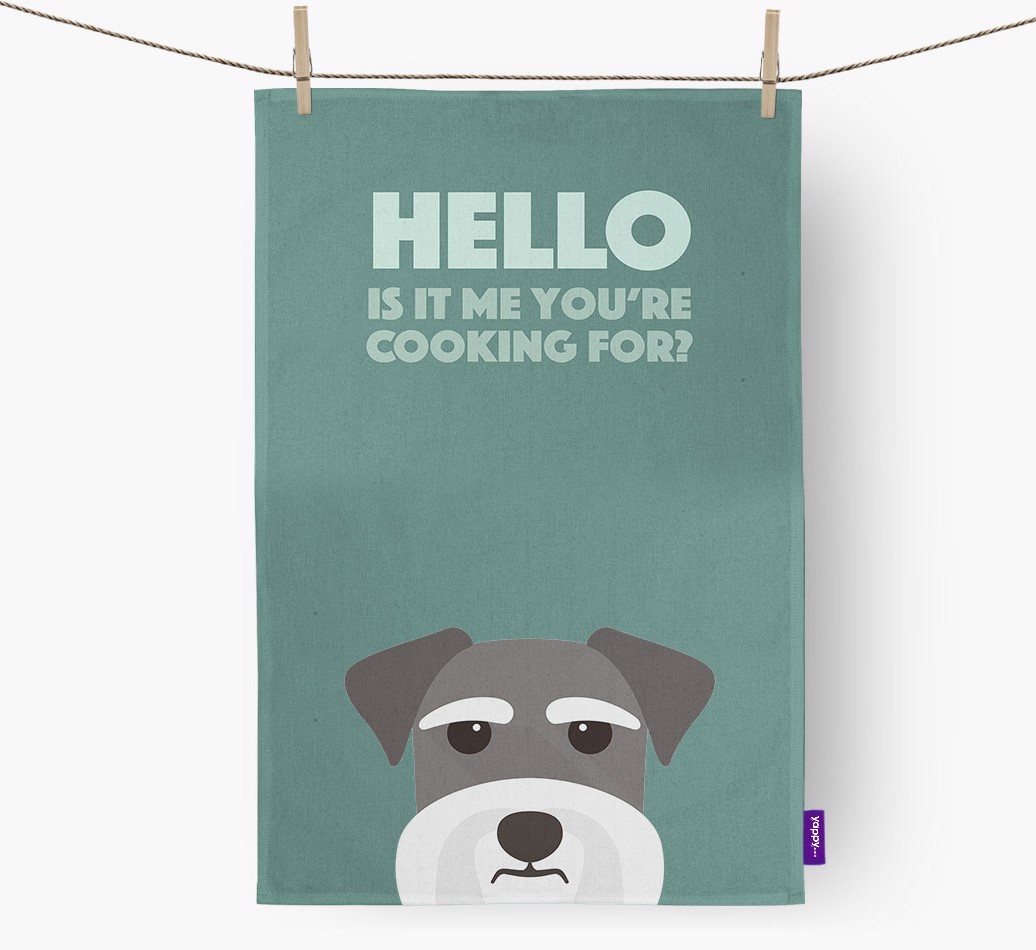 'Cooking For' - Personalized {breedFullName} Dish Towel
