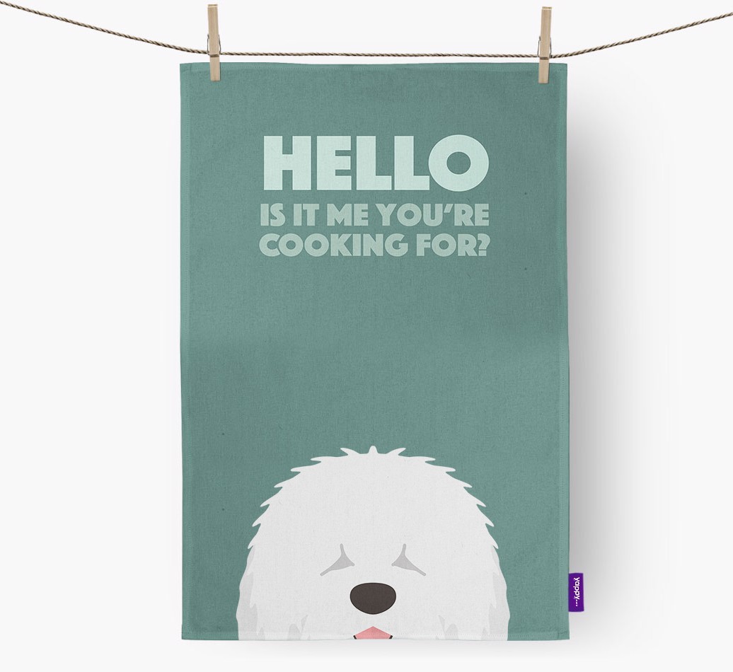 'Cooking For' - Personalized {breedFullName} Dish Towel