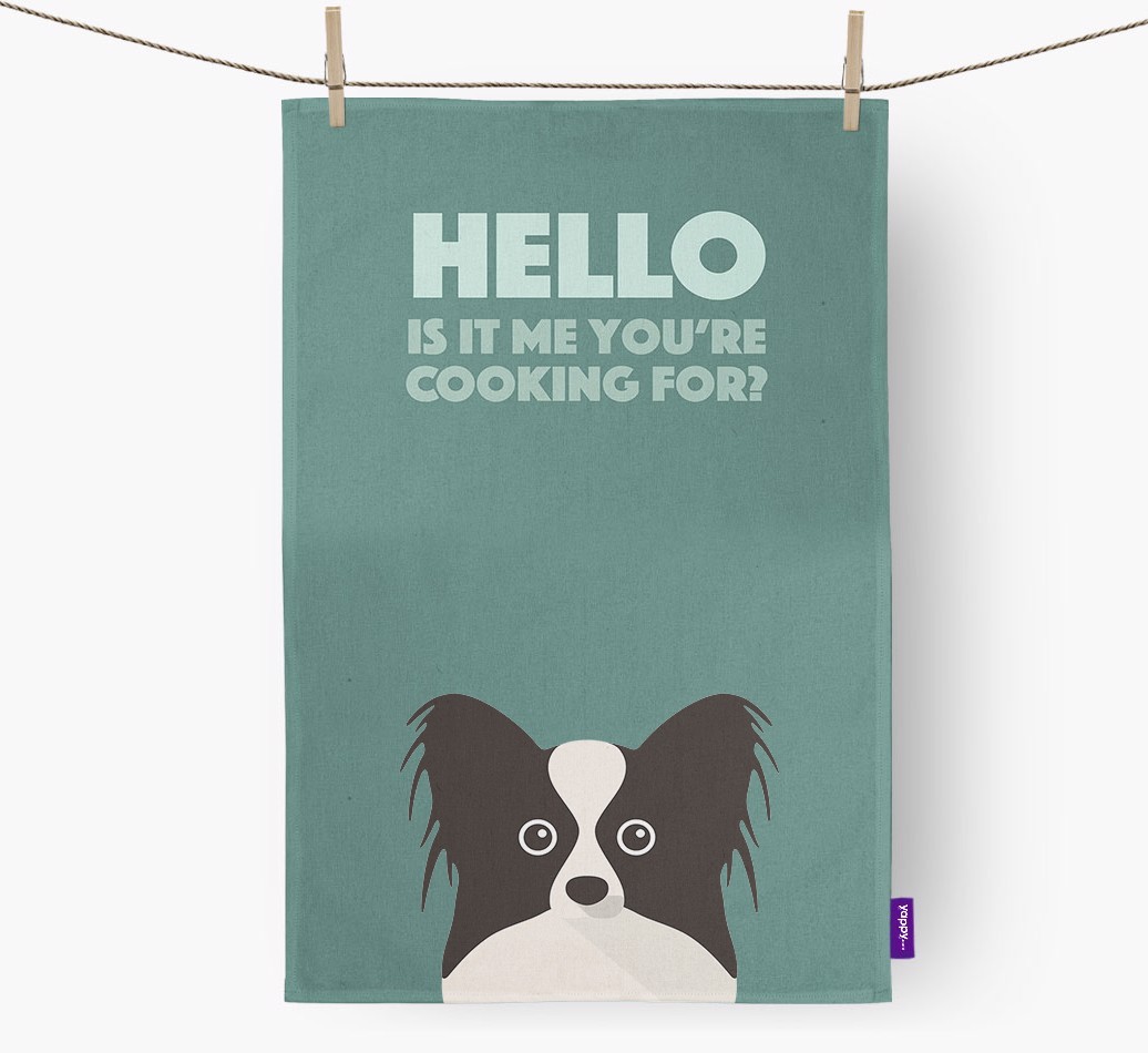 'Cooking For' - Personalised {breedFullName} Tea Towel