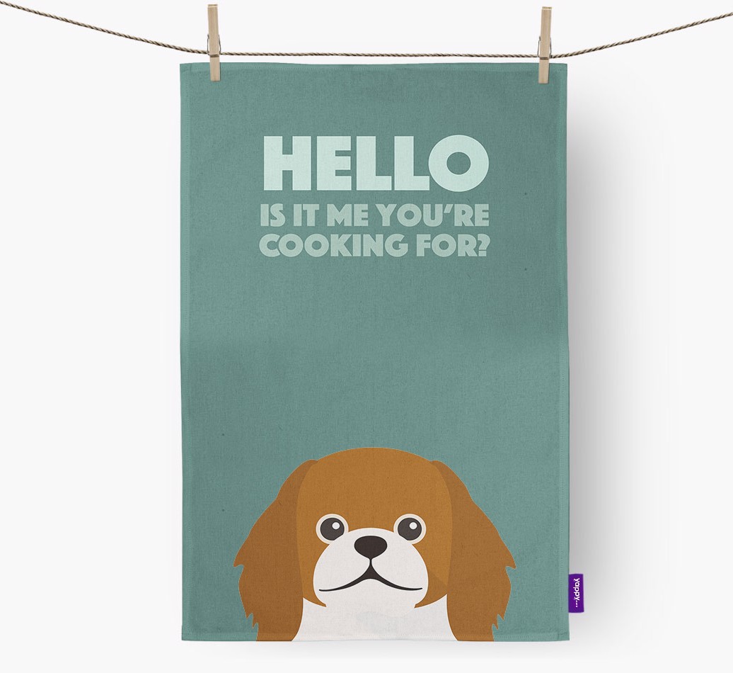 'Cooking For' - Personalized {breedFullName} Dish Towel