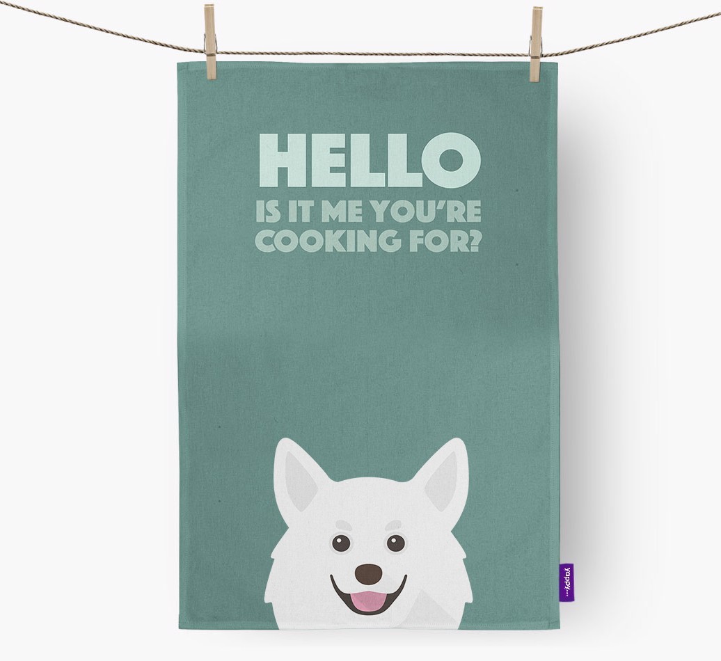 'Cooking For' - Personalised {breedFullName} Tea Towel